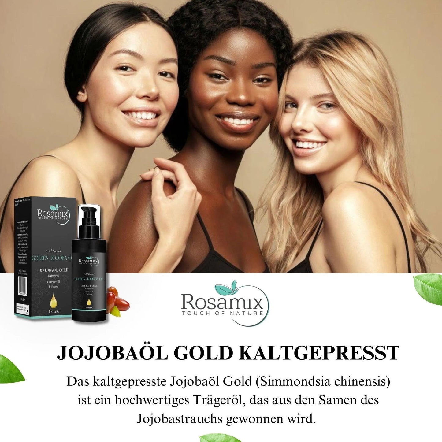 Jojobaöl Gold Kaltgepresst – 100% Reines Trägeröl