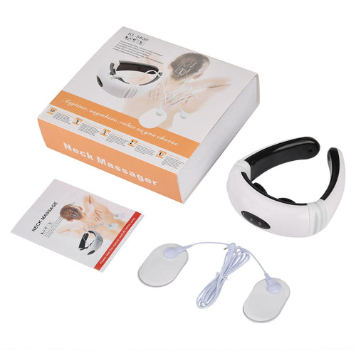 Electric Pulse Back and Neck Massager Far Infrared Heating Pain Relief