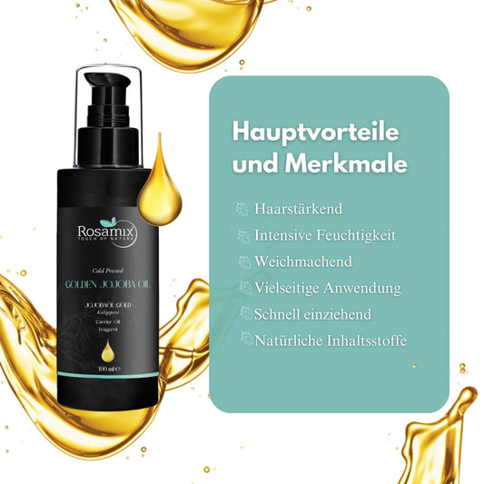 Jojobaöl Gold Kaltgepresst – 100% Reines Trägeröl